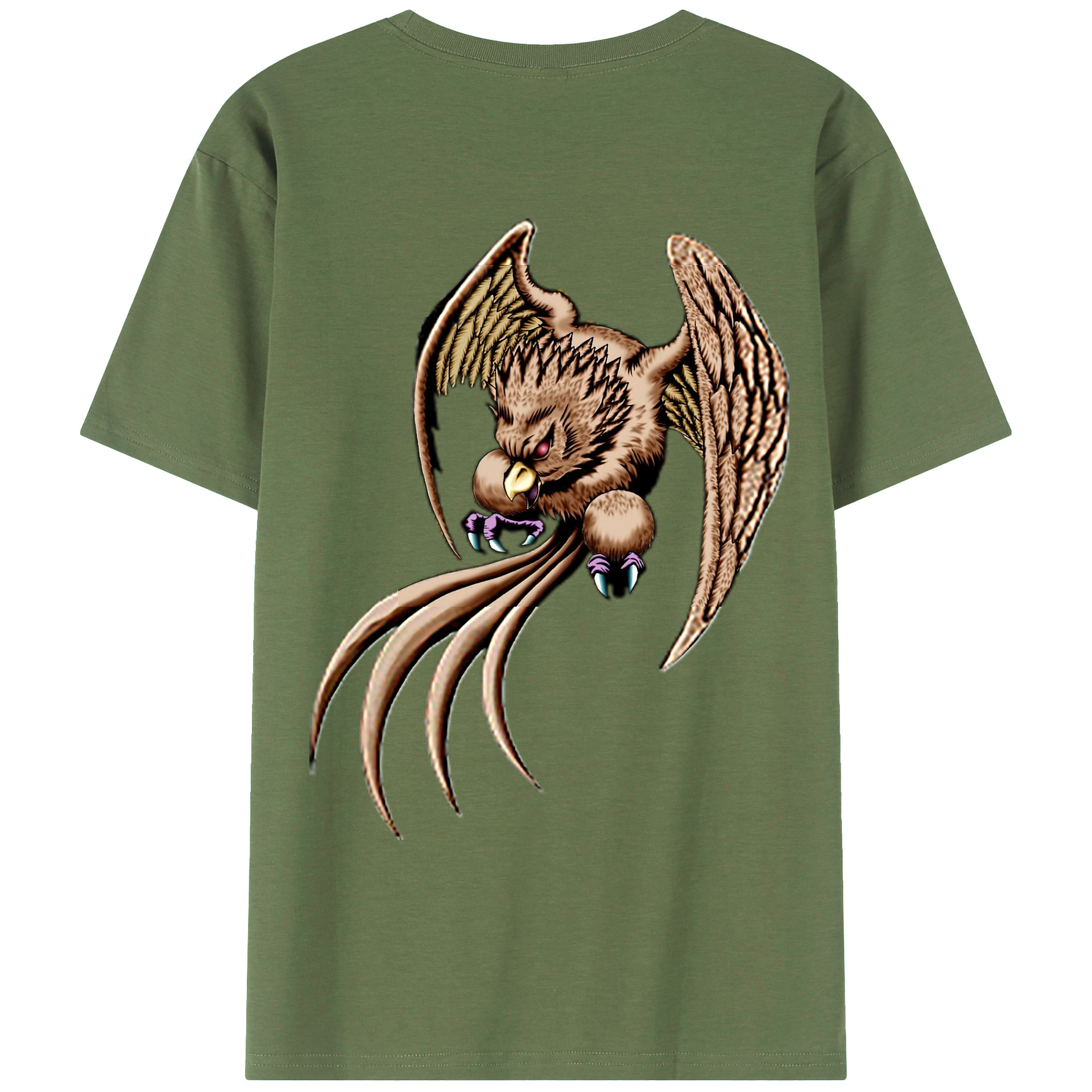 （画像用） 遊☆戯☆王 Yu-Gi-Oh! 綿100％ メンズ半袖Tシャツ（バックプリント） 通気性